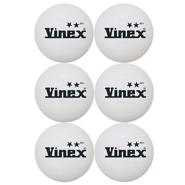 Vinex TT Balls - 2 Star White Table Tennis Balls