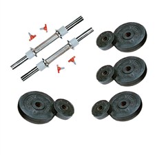 12 Kg Weight Rubber + 2 Pc Dumbbell Rods