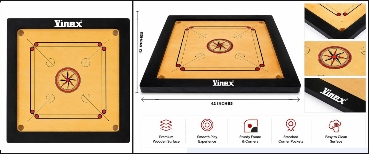 42 Inches Carrom Board