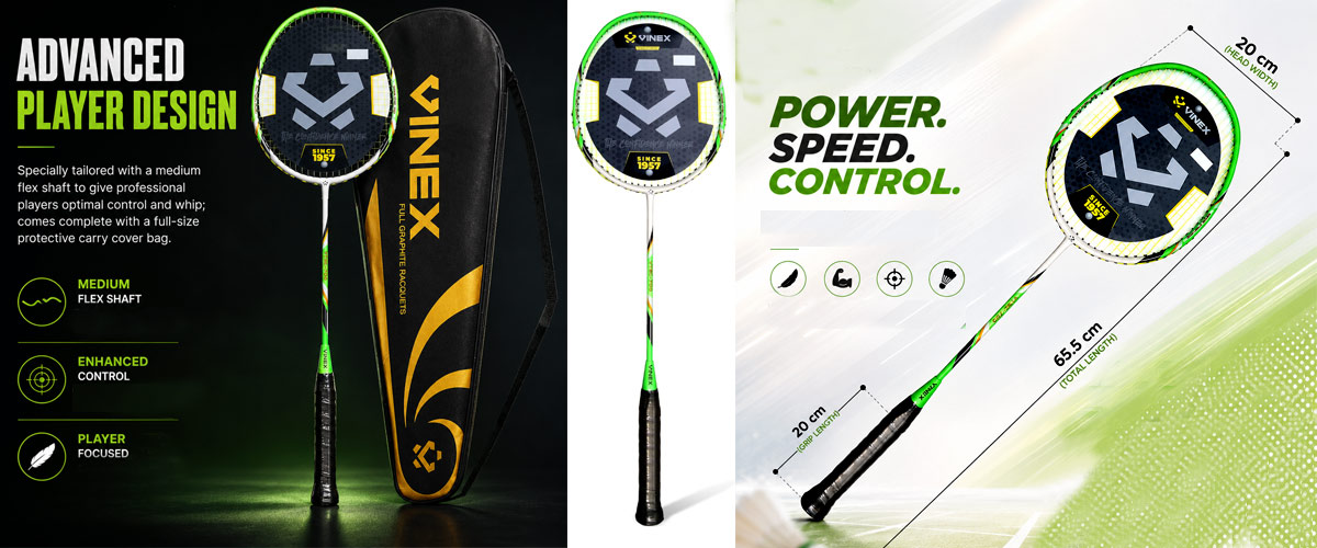 VTEC 700 Badminton Racquet