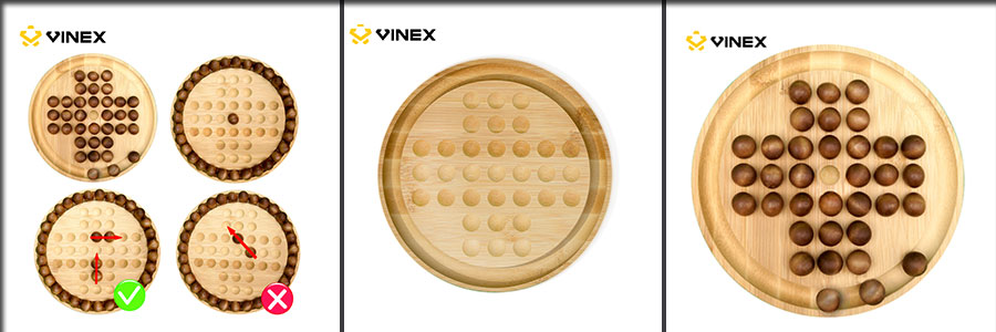 Vinex Brainvita Wooden Superia