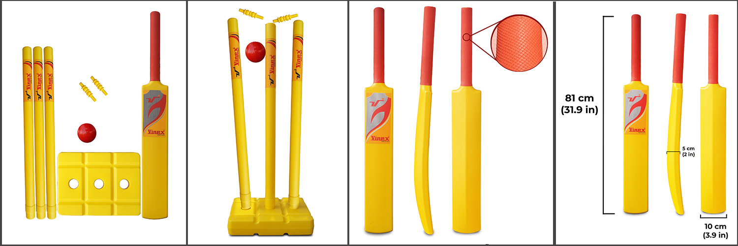Plastic Cricket Bat Set