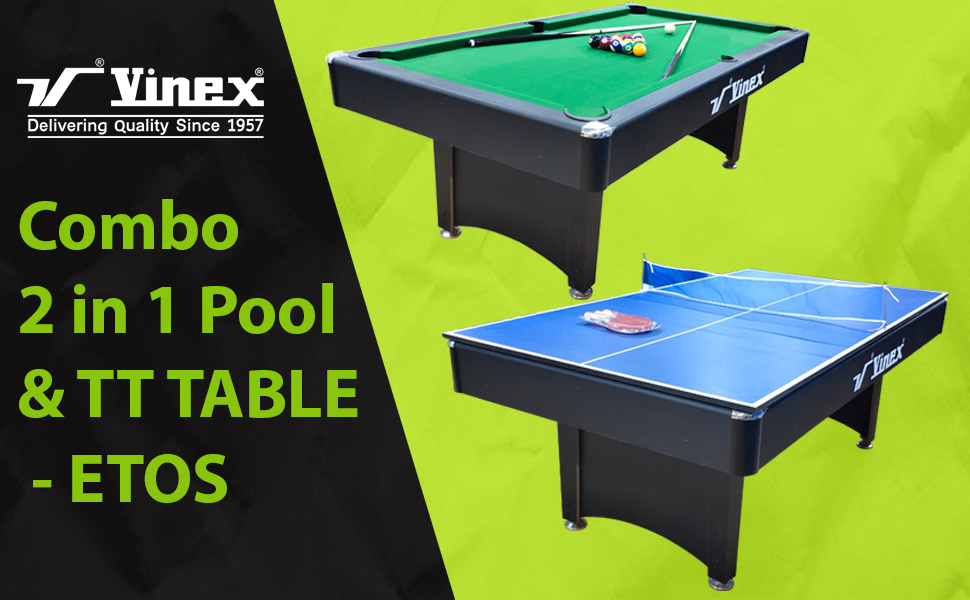 Combo 2 in 1 Pool Table