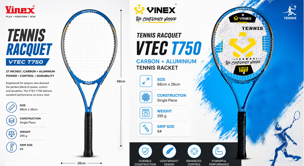 Tennis-Racquet-Vtec-T750