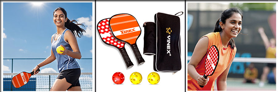 Wooden pickleball paddles